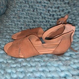 Tan flat sandals